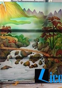 Tranh kính phong cảnh đồi núi