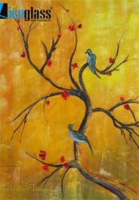 Tranh kính trừu tượng đep