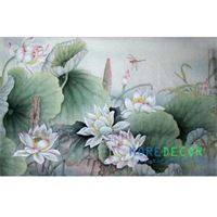  Tranh kính hoa sen cao cấp LCG27